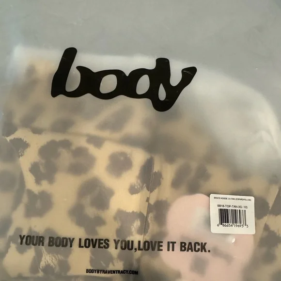 Leopard Print Hooded Zip Up - Picture 3 of 3